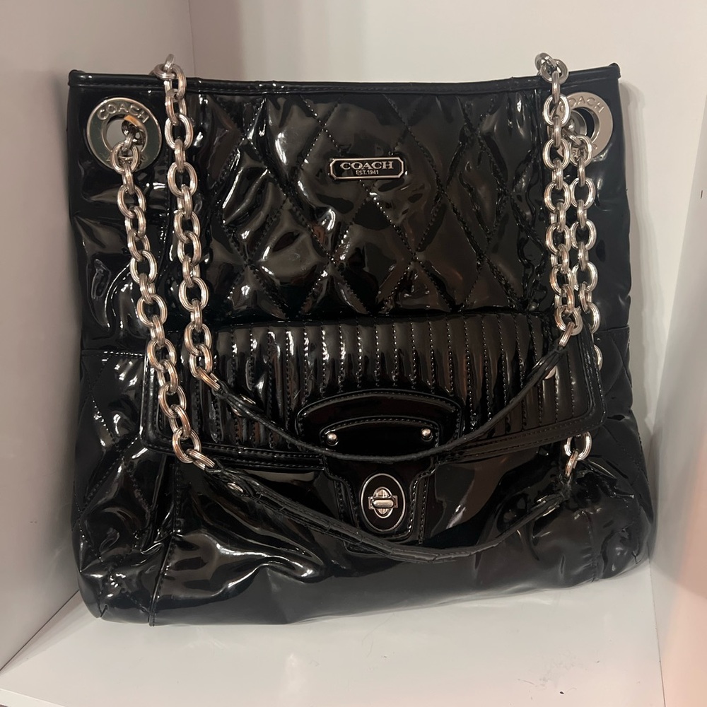 Coach Patent leather bag